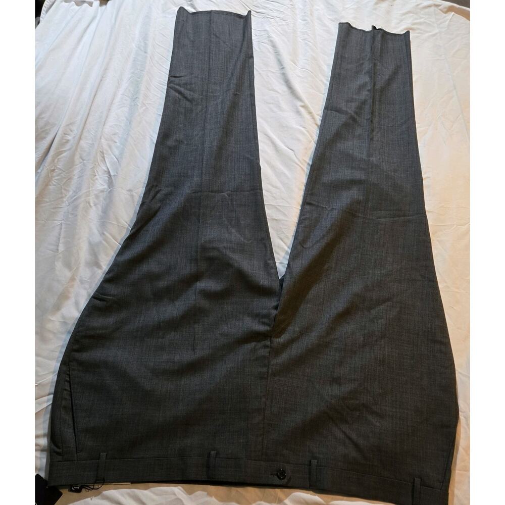 Ralph Lauren Mens pant 54w x 36 Grey Shark Big & Tall UltraFlex Wool-NEW - Picture 5 of 13